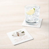 Romantisch geborsteld frame terracotta save the da kartonnen onderzetters (Insitu)