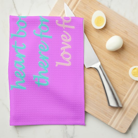 Romantisch gedicht over voor altijd theedoek (Quarter Fold)