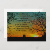 romantisch gedicht - Rubaiyat van Omar Khayyam Briefkaart (Voorkant / Achterkant)