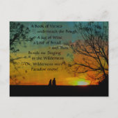 romantisch gedicht - Rubaiyat van Omar Khayyam Briefkaart (Voorkant)