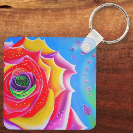 romantisch gedicht sleutelhanger (Achterkant)