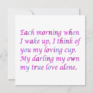 Romantisch gedicht voor je ware liefde gemengde    kaart