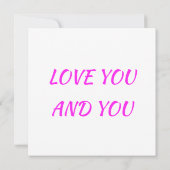 Romantisch gedicht voor je ware liefde gemengde kl kaart (Achterkant)