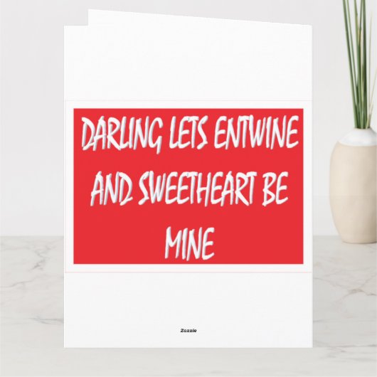 Romantisch gedicht voor je ware liefde gemengde kl kaart (Achterkant)