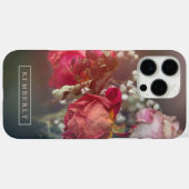 Romantisch gedroogde Rozen Aangepaste naam Case-Mate iPhone Case (Achterkant (horizontaal))