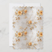 Romantisch geel rozen Vrijgezellenfeest Kaart (Achterkant)