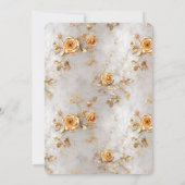 Romantisch geel rozen Vrijgezellenfeest Kaart (Achterkant)