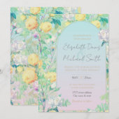 Romantisch Geel Witte rozen bloemontwerp Kaart (Voorkant / Achterkant)