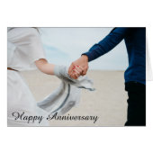 Romantisch Gelukkig Jubileum Paar Holding Handen (Voorkant Horizontaal)