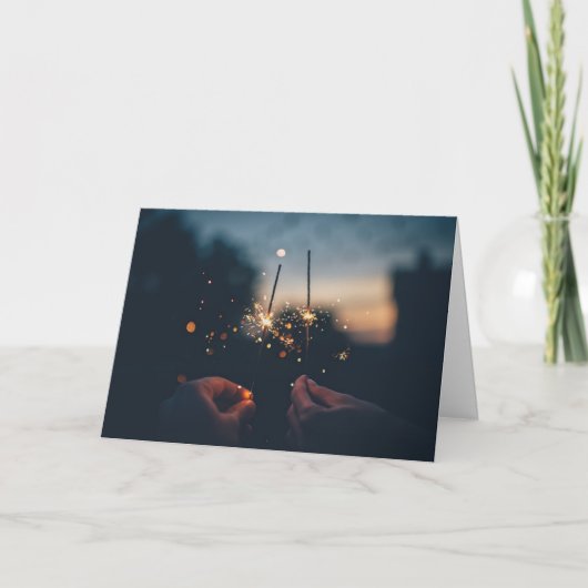 Romantisch Gelukkig Nieuwjaar Kaart (Voorkant)