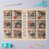 Romantisch Gemengde Media Achtergrond Koppel Valen Tissuepapier (Craft)