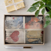 Romantisch Gemengde Media Achtergrond Koppel Valen Tissuepapier (Geschenk)