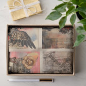 Romantisch Gemengde Media Achtergrond Paar Valenti Tissuepapier (Geschenk)