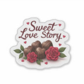 romantisch genot sticker (Voorkant)