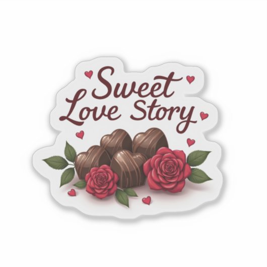 romantisch genot sticker (Voorkant)