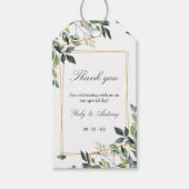 Romantisch geometrisch frame bedanklabel cadeaulabel (Voorkant)