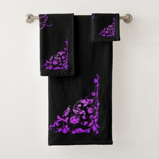 Romantisch, gepersonaliseerd bad handdoek (Insitu)