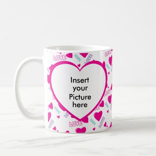 Romantisch gepersonaliseerd cadeau met foto van uw koffiemok (Links)