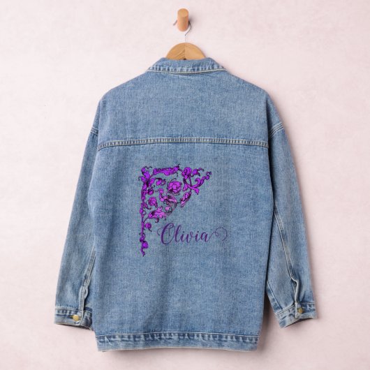 Romantisch, gepersonaliseerd denim jacket (Hangar)