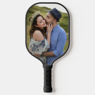 Romantisch gepersonaliseerd fotokado voor koppels pickleball paddle