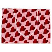 Romantisch gepersonaliseerd hart large cadeautasje (Achterkant)