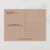 Romantisch gepersonaliseerd | Hartvormig LOVE Desi Briefkaart (Achterkant)