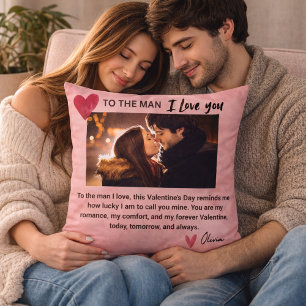 Romantisch gepersonaliseerd liefdescadeau voor ec Kussen