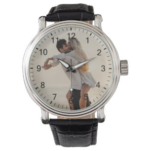 Romantisch geschenk   Uw persoonlijke foto met cij Horloge