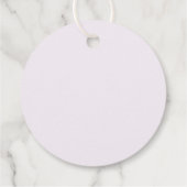 Romantisch geschetste boog | Lila dank u Bedankjes Labels (Achterkant)