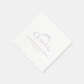 Romantisch geschetste boog | Lila is ze aan het kn Servet (Hoek)