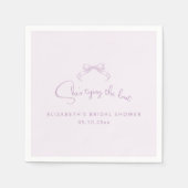 Romantisch geschetste boog | Lila is ze aan het kn Servet (Voorkant)