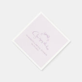 Romantisch geschetste boog | Lila is ze aan het kn Servet (Hoek)