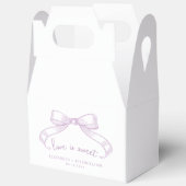 Romantisch geschetste boog | Lila liefde is zoet Bedankdoosjes (Open)