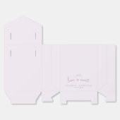 Romantisch geschetste boog | Lila liefde is zoet Bedankdoosjes (Ongevouwen)