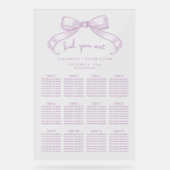 Romantisch geschetste boog | Lila zithoek Acryl Bord (Voorkant)