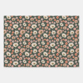 Romantisch geschilderde bloemen bruiloft en bruids inpakpapier vel (Voorkant)