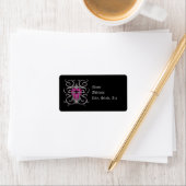 Romantisch gevangen hart etiket (Insitu)