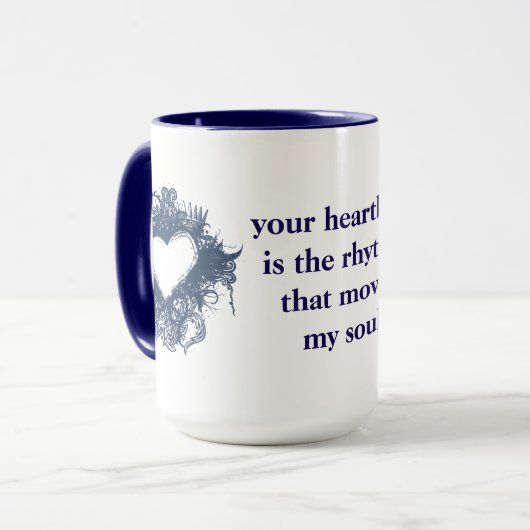 Romantisch Gezegde Mok (Voorkant links)