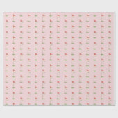 Romantisch Golf "I Do" Golf Trouw Blush Roze Cadeaupapier (Vlak)
