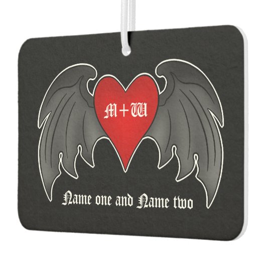 Romantisch gothic hart | Valentijnse +dag Luchtverfrisser (Links)