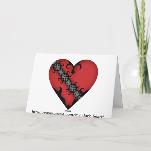 Romantisch gotisch middeleeuws harthuwelijk kaart (Achterkant)