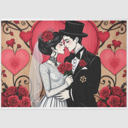 Romantisch gotisch tissuepapier (Voorkant)