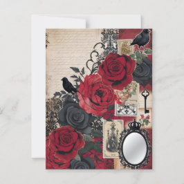 Romantisch Gotisch Vintage Elegant Briefkaart