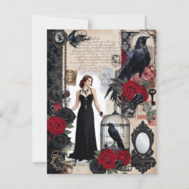 Romantisch Gotisch Vintage Elegant Briefkaart