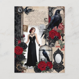 Romantisch Gotisch Vintage Elegant Briefkaart