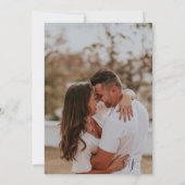 Romantisch Goud & Blush Geperst Wildbloemen Bruilo Kaart (Achterkant)