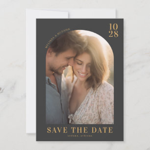 Romantisch Goud Elegante Foto Save The Date
