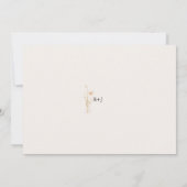 Romantisch Goud en Blush Geperst Bloemen Foto Save The Date (Achterkant)
