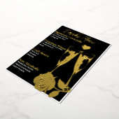 Romantisch Goud-Gefoild Cocktaillunch Bar Menu (Gedraaid)