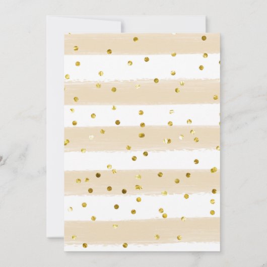 Romantisch goud juicht om van Vrijgezellenfeest te Kaart (Achterkant)